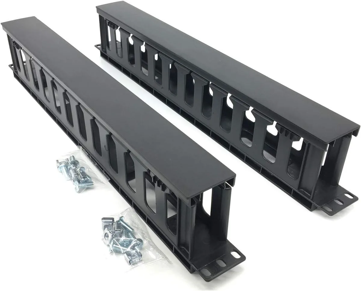 TAURKENAM TAURKENAM 2-Pack 1U 12-Slot 19" Horizontal Cable Management — product photo