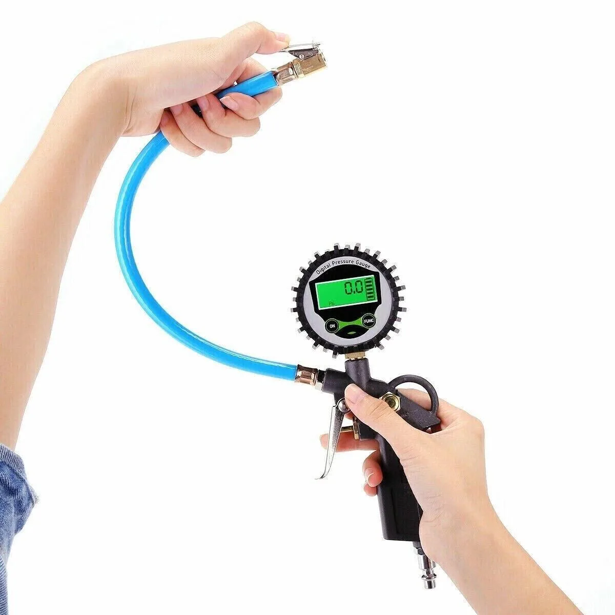 RAYBESTOS UNBRANDED RAYBESTOS UNBRANDED LCD Digital Tire Inflator 33cm hose 250 psi — product photo