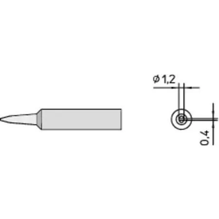 Weller Weller T0054486099 Chisel Soldering Tip 1.2 mm — product photo