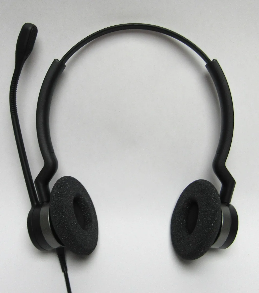 Jabra Enterprise Products Jabra BIZ 2300 QD Duo Headset Wired Stereo 150 Hz 4.50 kHz 3.53 ft Cable — product photo