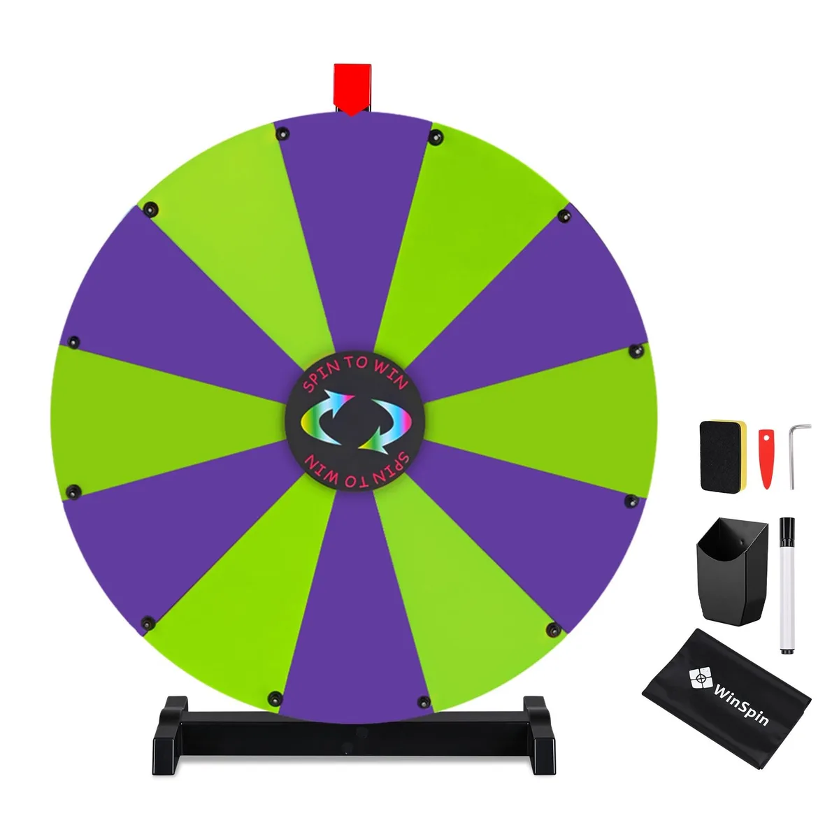 Yescom USA, Inc. Yescom USA, Inc. 35WSPPAR018-TT-PG 24" 12-Slot Prize Wheel Supply — product photo