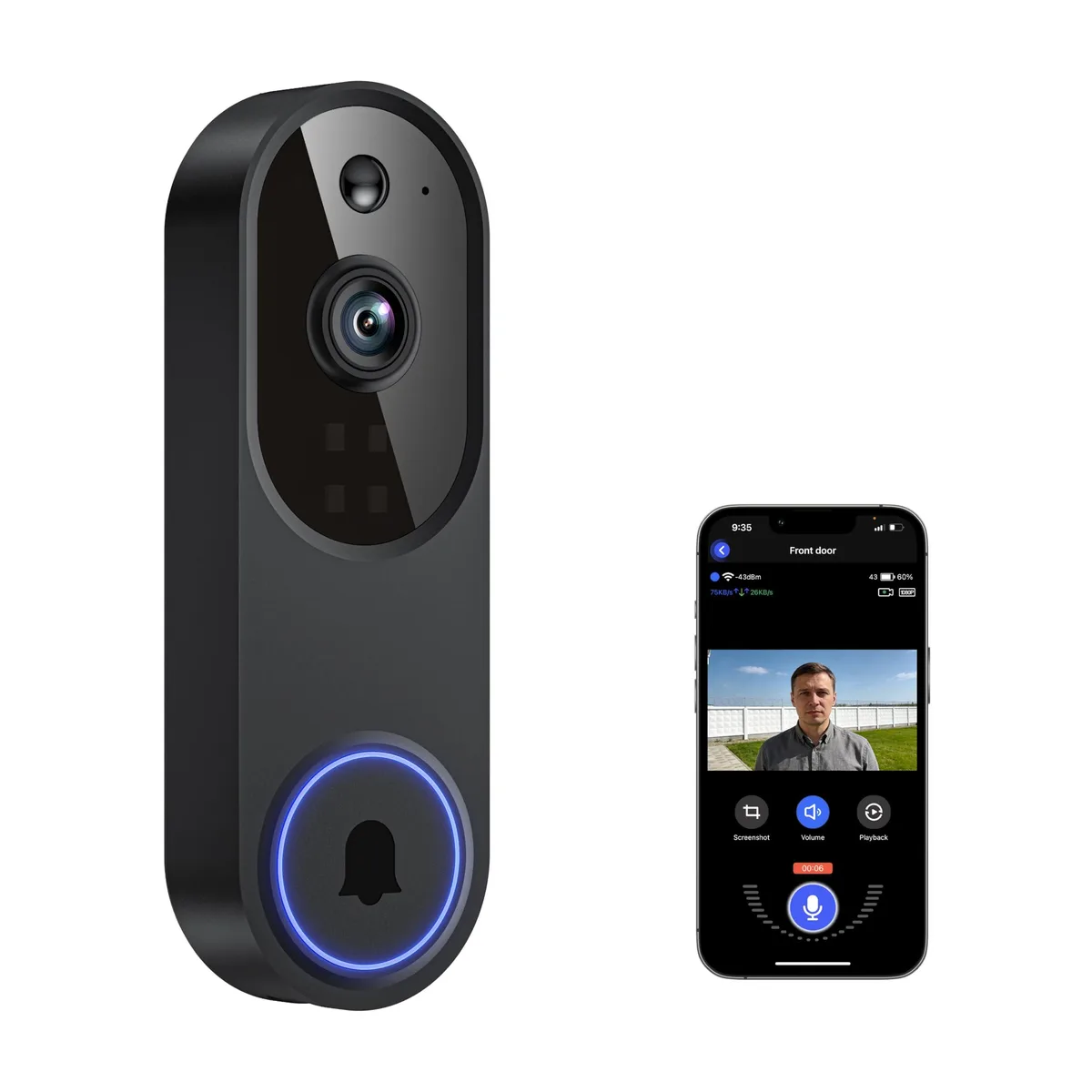  Clover M52 Wireless Surveillance 1080p 120° 2.4GHz — product photo