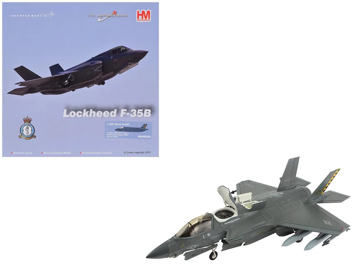 Hobby Master Hobby Master F-35B Lightning II "Black Death" VMFA-542 1/72 Diecast Model — product photo