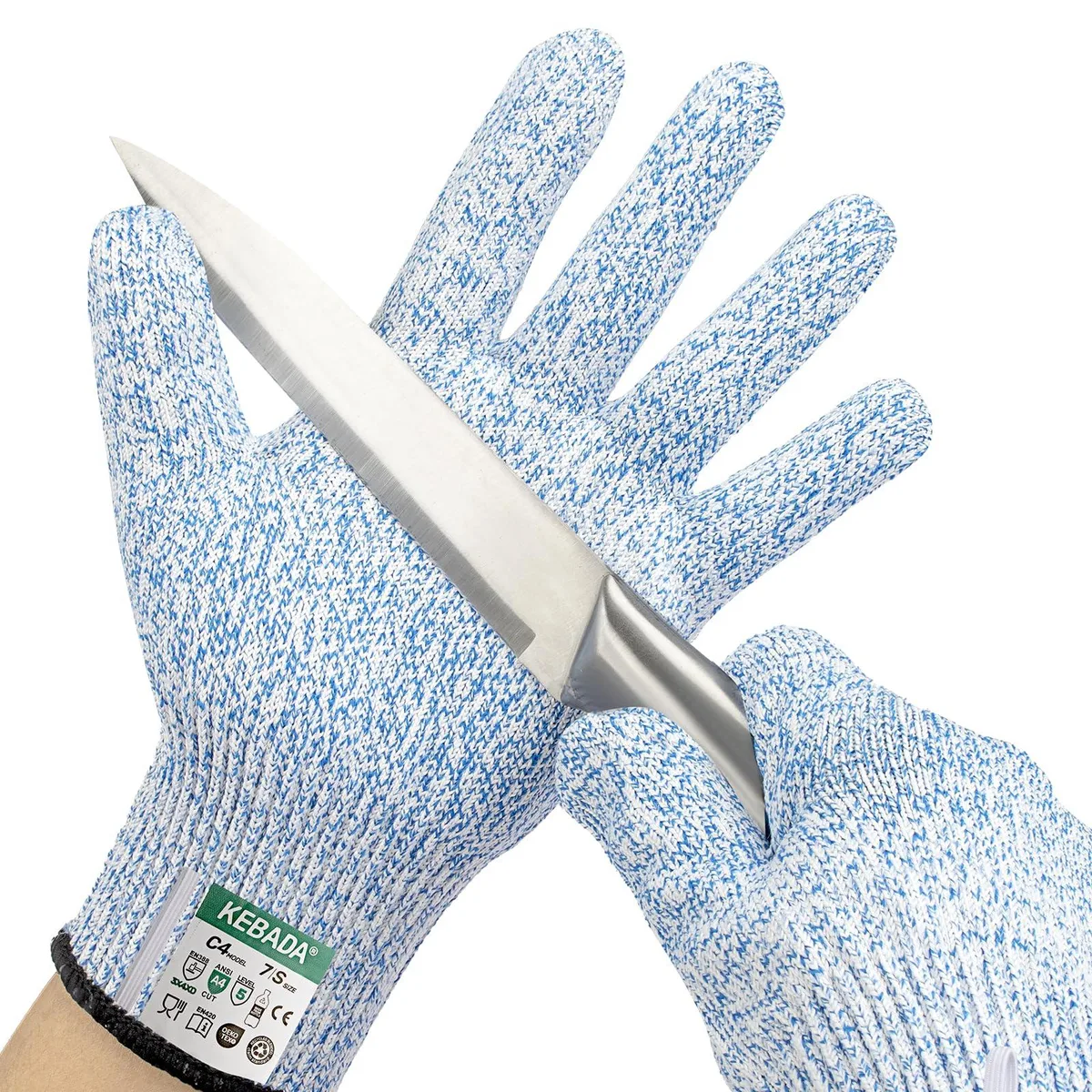  Vibe C4 Cut Resistant Gloves ANSI A4 13 Gauge Gray Size 8 — product photo