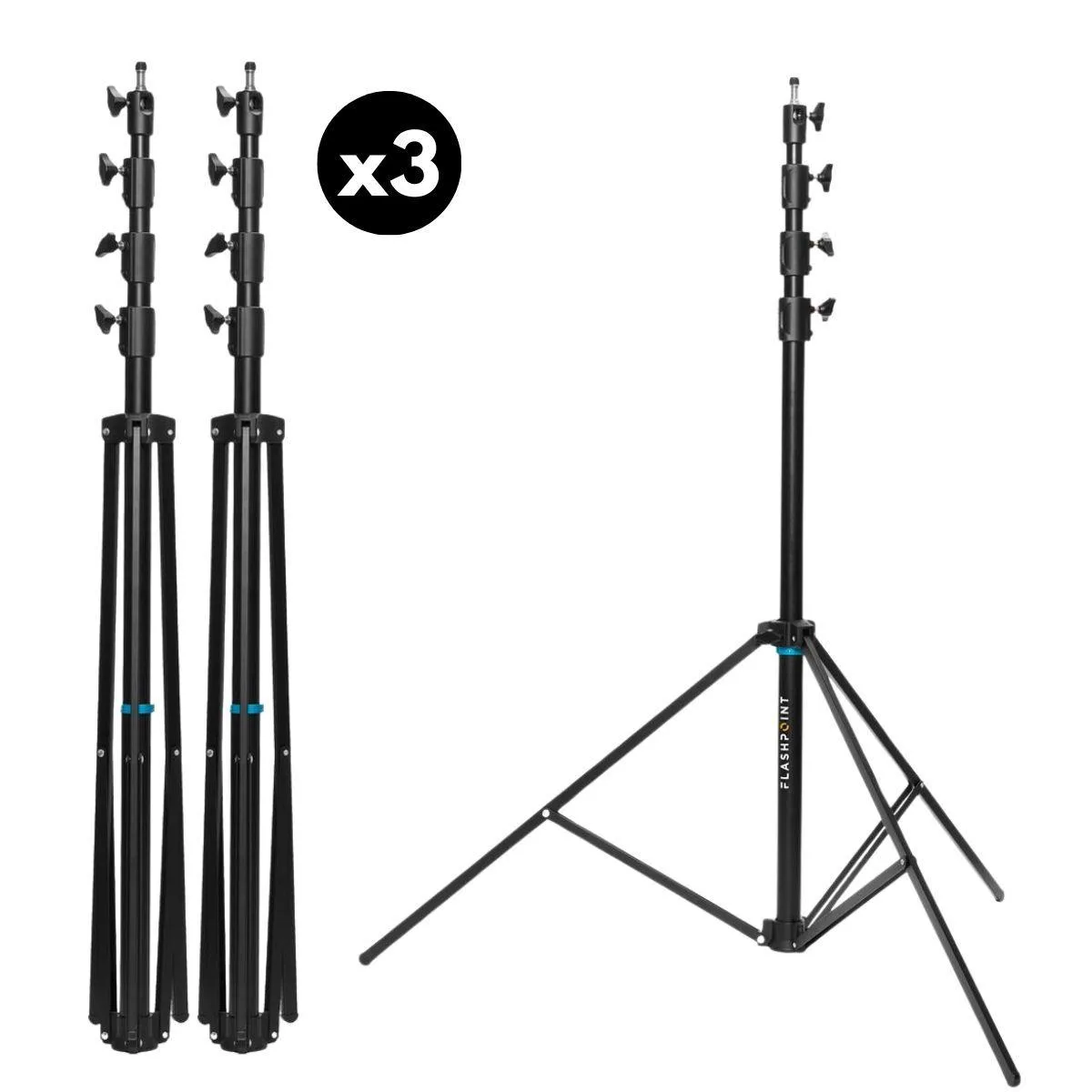 Flashpoint Brand Flashpoint Brand 13' Air-Cushion AutoStand Pro 3-Pack — product photo