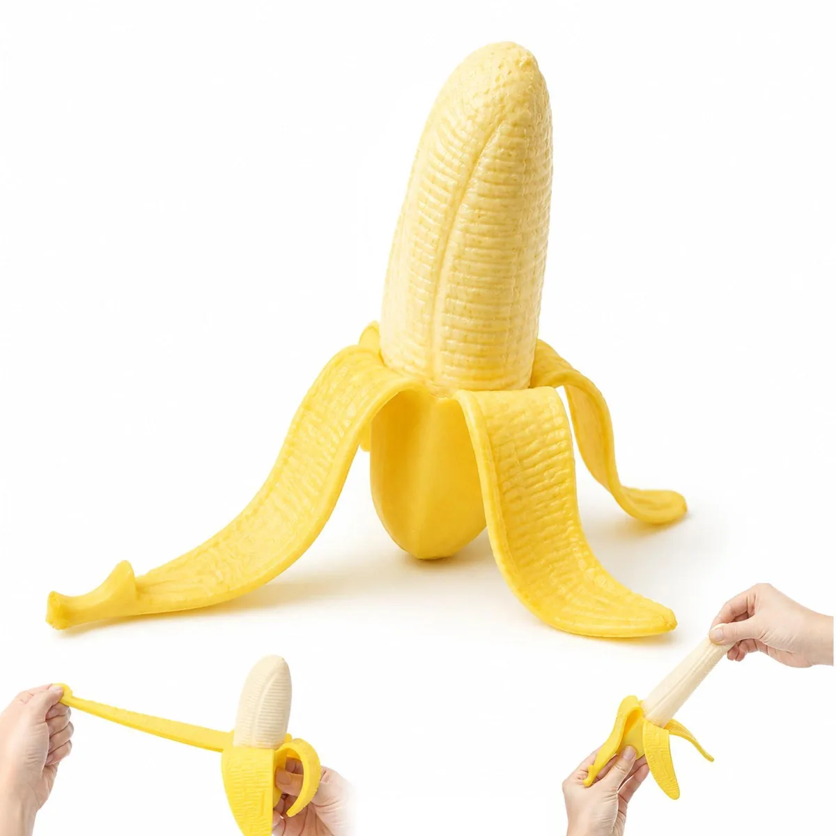 Realistic Banana Squishy Stress Relief Toy — product photo