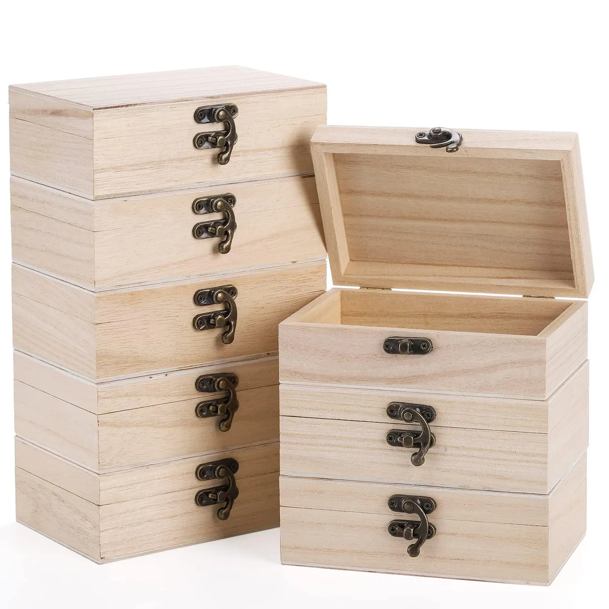  Yarlung 16 Pack Unfinished Wooden Boxes Toy Storage — product photo