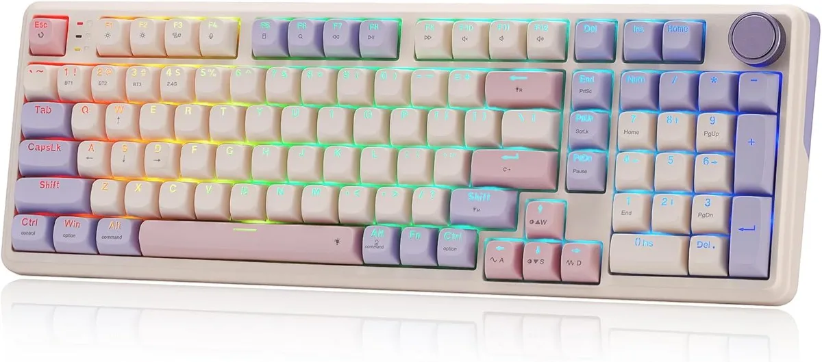 Redragon Redragon K768 PRO 100 Keys Wireless Gasket RGB Gaming Keyboard — product photo