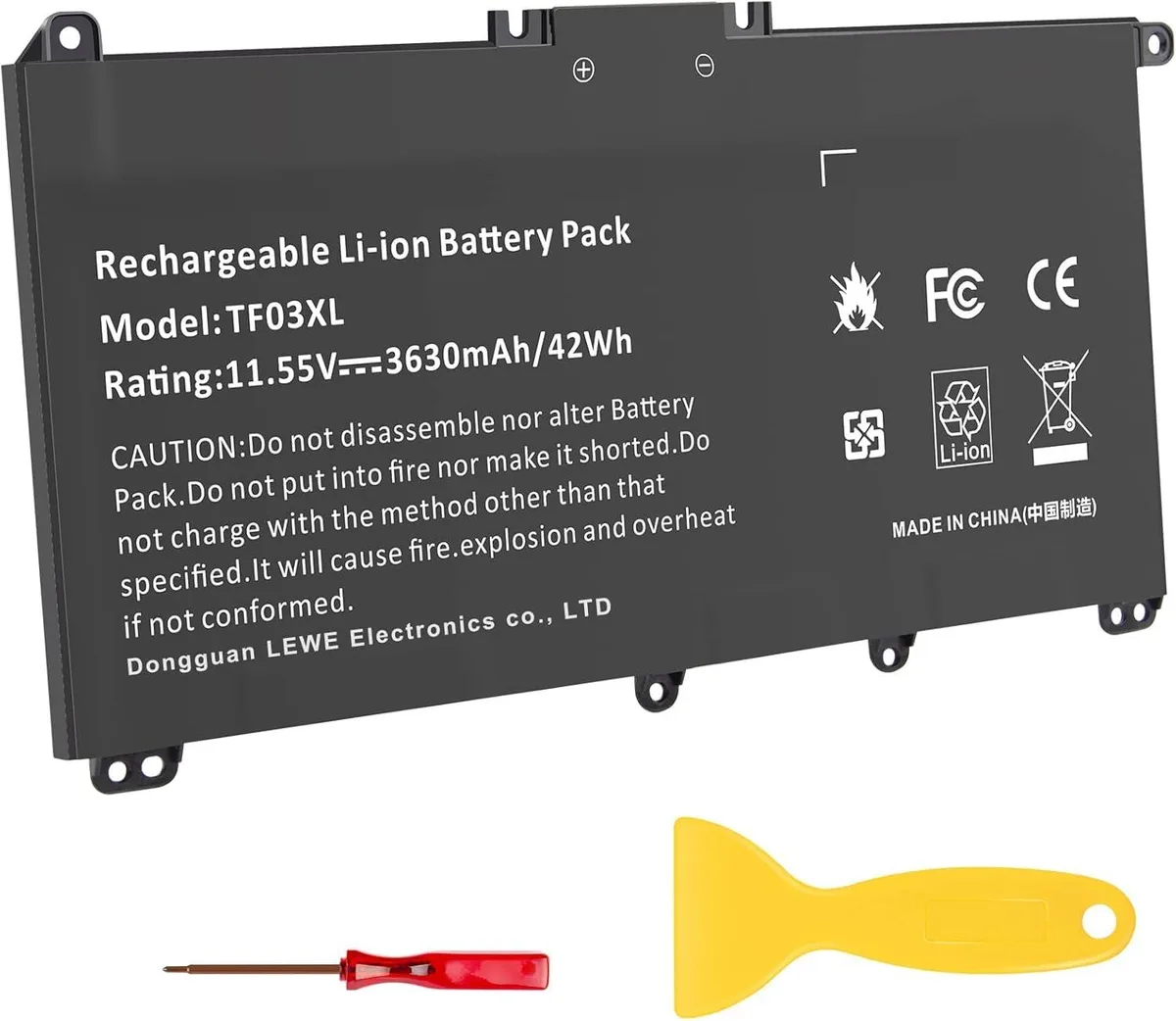  TF03XL 42Wh 11.55V laptop battery — product photo