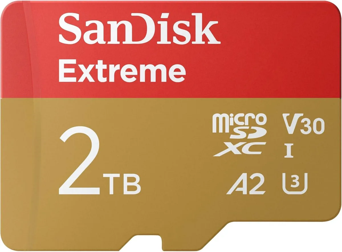 SanDisk SanDisk Extreme 2TB microSDXC 240MB/s U3 V30 A2 — product photo