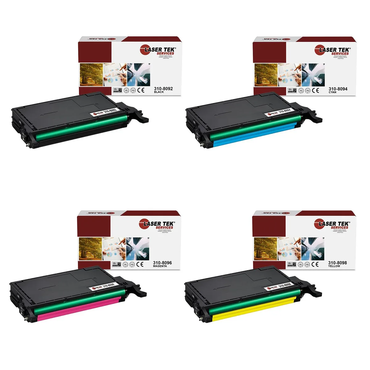 Laser Tek Services Laser Tek Services 4PK Toner Cartridges 310-8092/8094/8096/8098 for Dell 3310/3115 — product photo