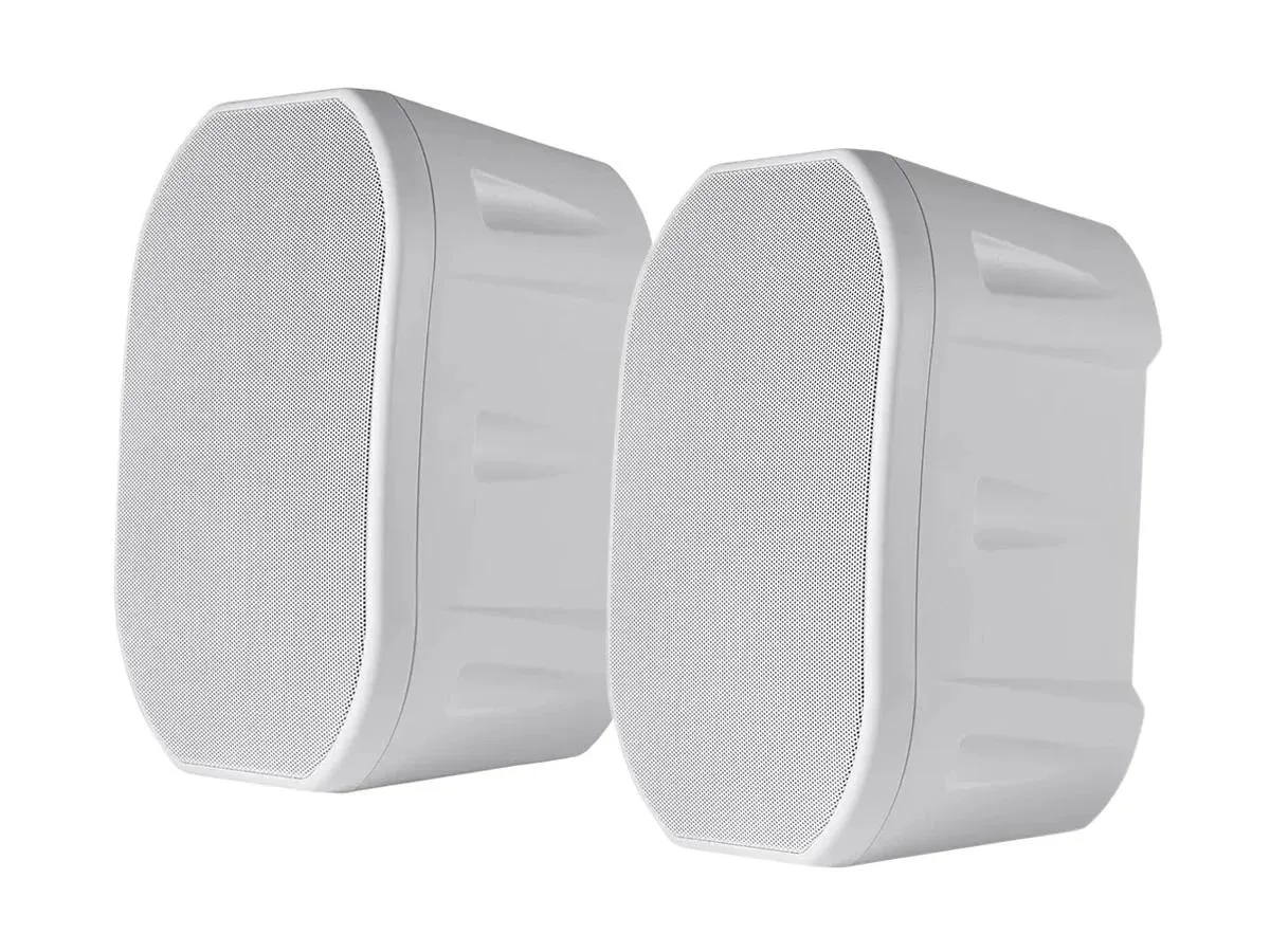 Monoprice Inc. Monoprice 113615 6.5in Weatherproof 2-Way Speakers Pair White — product photo