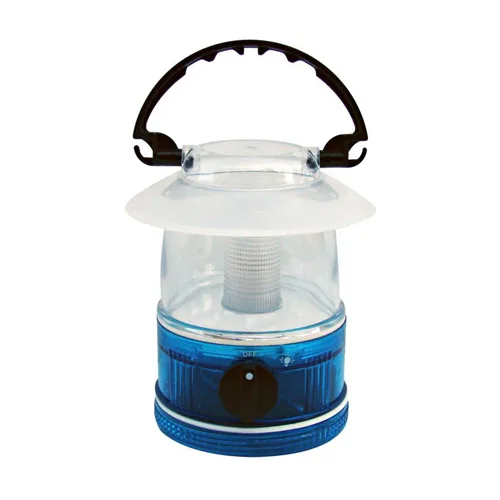 Compact mini camping lantern with hang hook handle, assorted colours