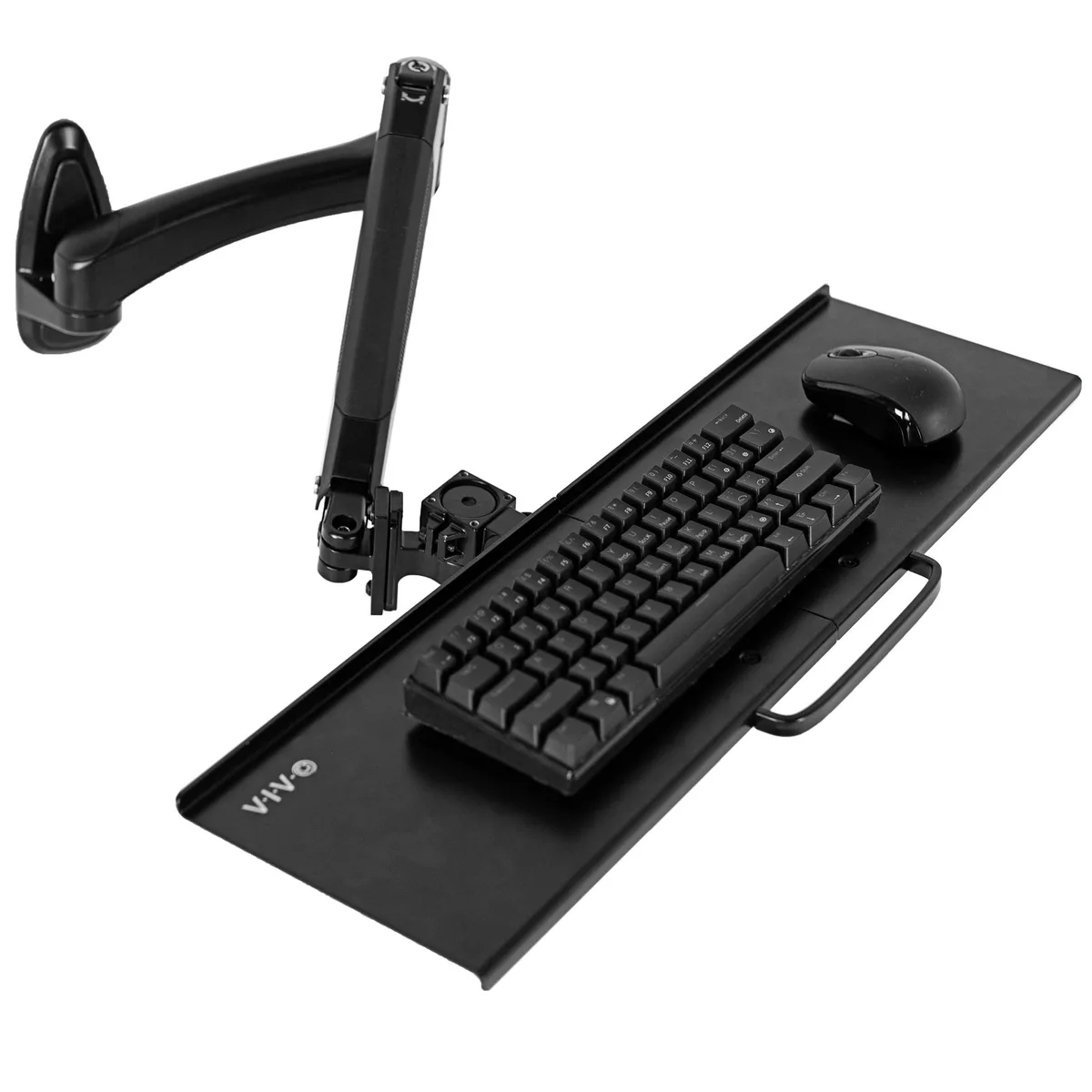 VIVO VIVO Articulating Keyboard & Mouse Platform Wall Mount 35.5" extension 14.5" lift 17.6 lbs capacity — product photo
