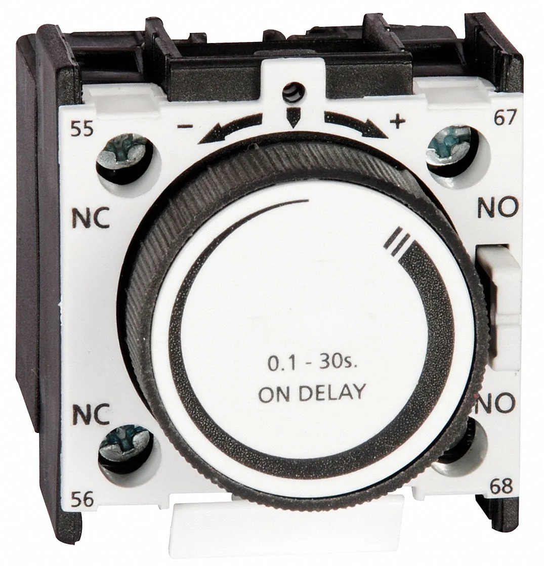 Transparent IEC timer module, compact rectangular form factor