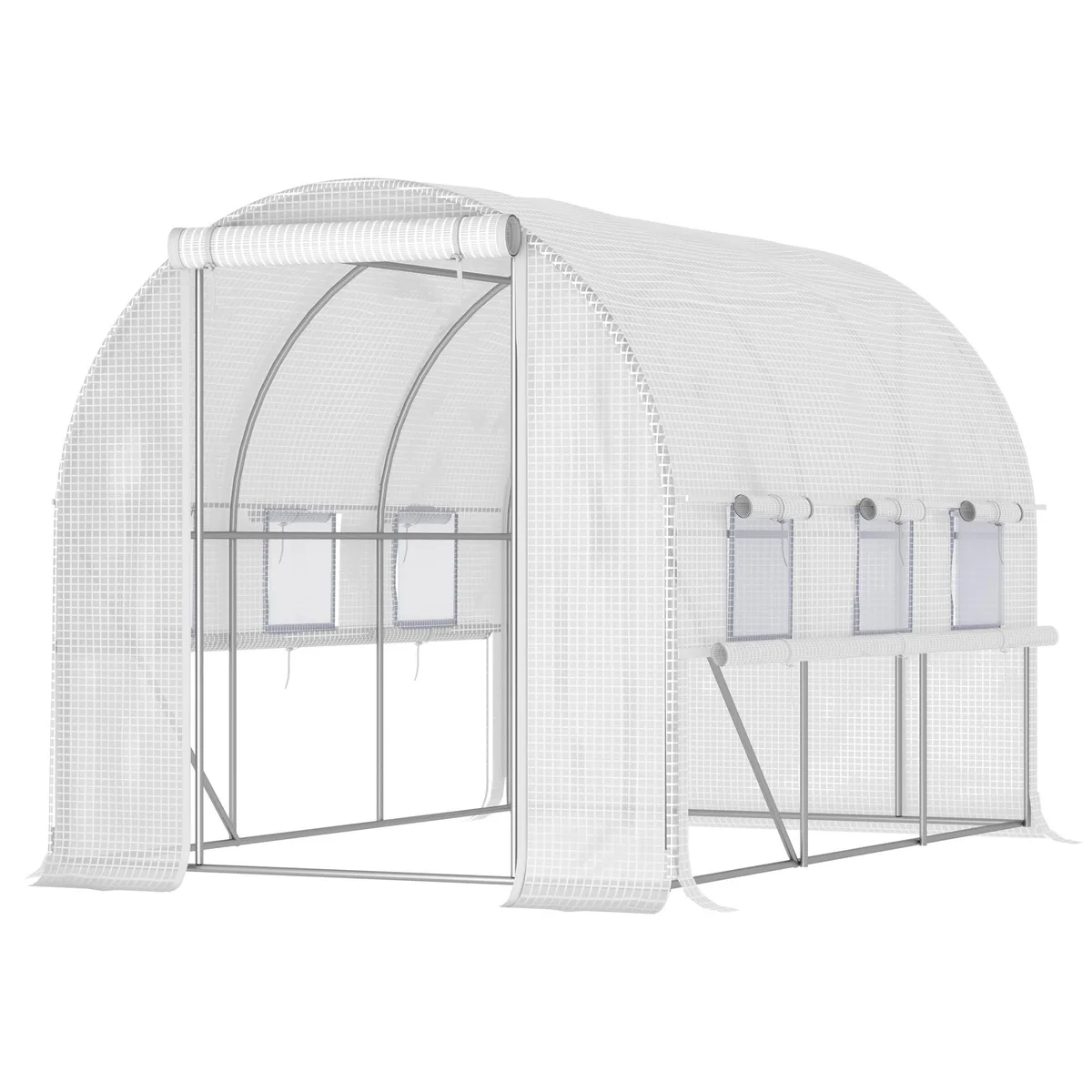 tuphen tuphen White Plastic Trellis 10' x 7' x 7 — product photo