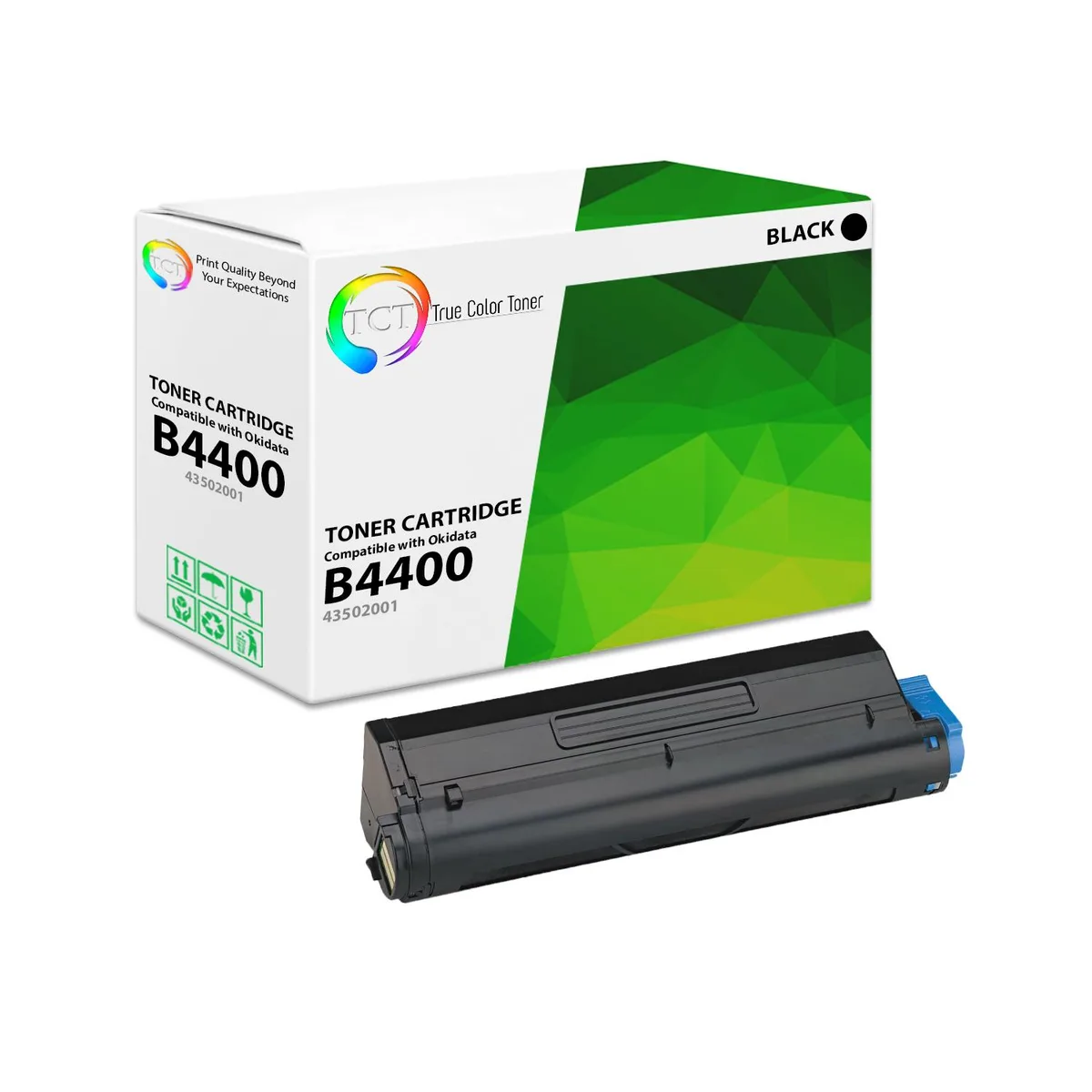 TCT TCT B4400 43502001 Black Toner Cartridge 6000 Pages — product photo