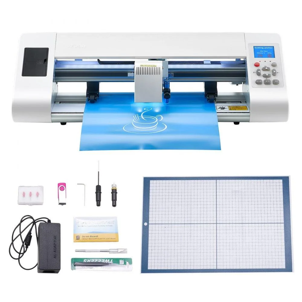 VEVOR VEVOR TT-450 Vinyl Cutter 13" 17" Feed White — product photo
