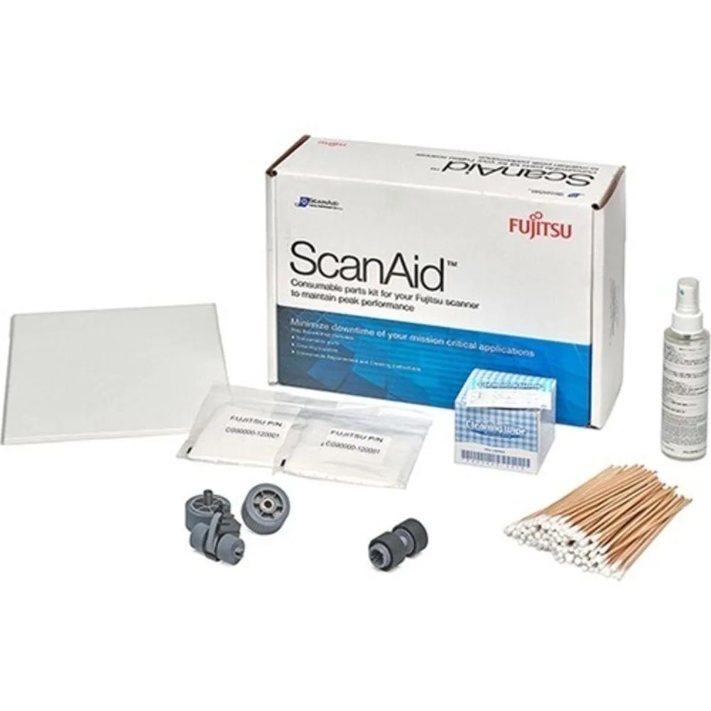 Fujitsu Fujitsu CG01000-288701 ScanAid Cleaning and Consumable Kit for Fi-7600 Fi-7700 scanner supply — product photo