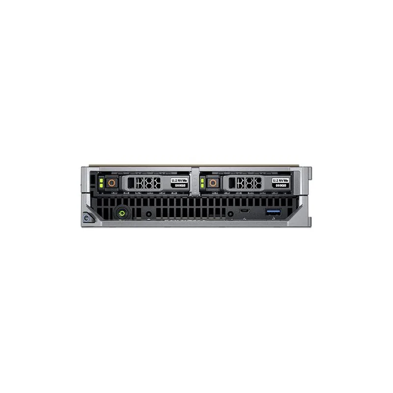 DELL DELL PowerEdge M640 blade server 2x Xeon 8260 24-core 128GB 2x 960GB SSD H330 57810S-K iDRAC9 Enterprise — product photo