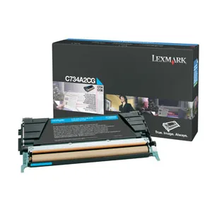 Lexmark Lexmark C734A2CG Cyan Toner Cartridge 6000 Pages — product photo