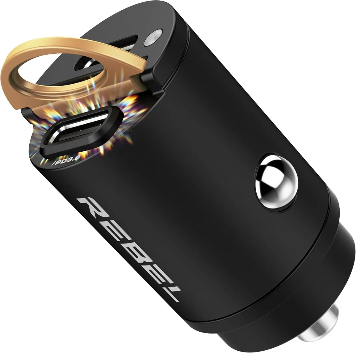 Hamzan Hamzan Dual 65W USB-C Car Charger PD65W QC60W 12V/24V Flush Fit — product photo