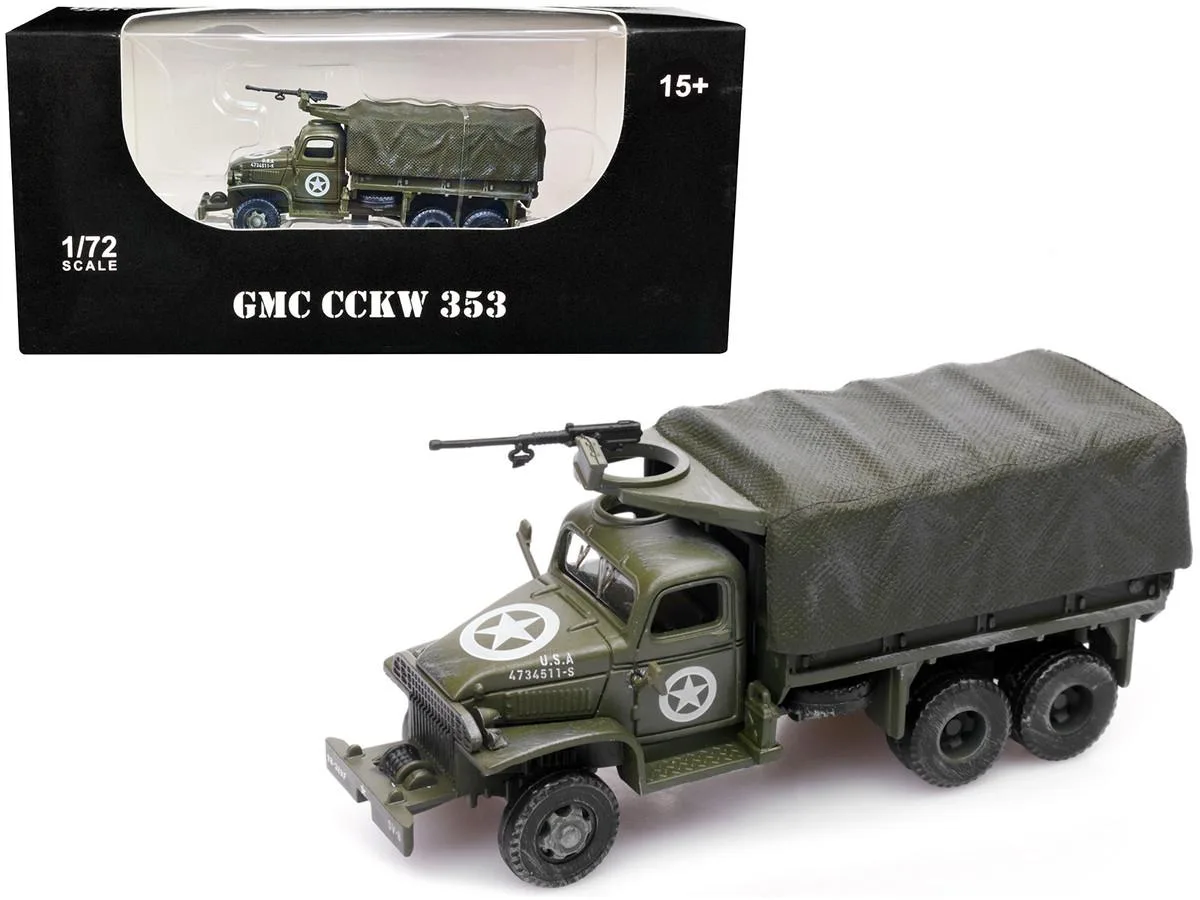 Legion Supplies Legion Supplies GMC CCKW 353 Truck Mounted Gun Olive Drab 4734511-S 1/72 Diecast Hobby Collectible — product photo