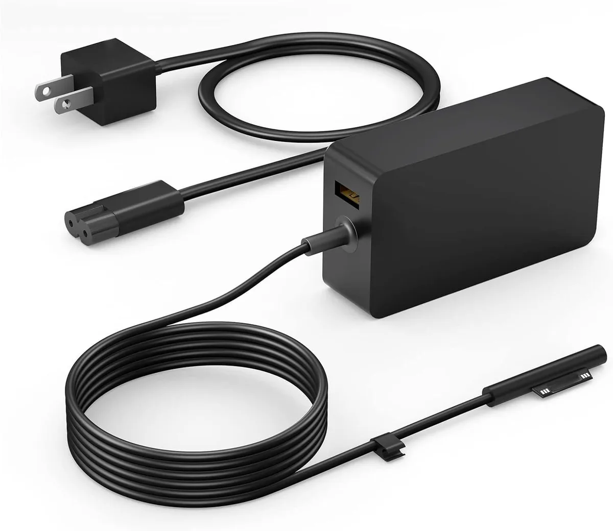  YURCIPWE DZ65200325 65W AC adapter 15V 4A magnetic tip USB port 8.8ft cord — product photo