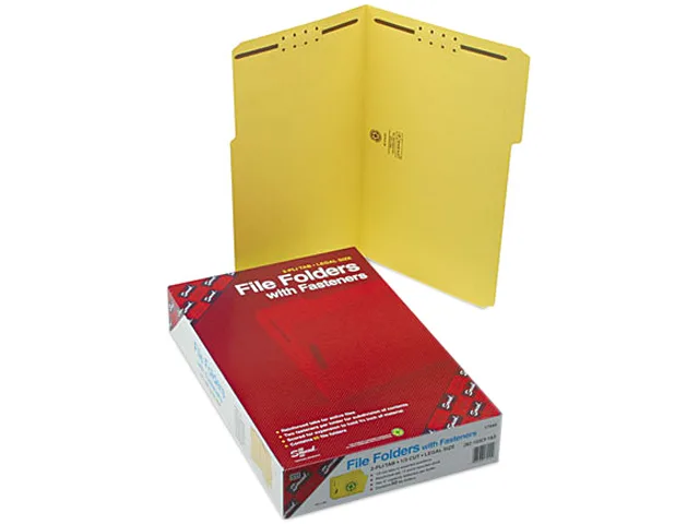 Smead Smead 17940 file folder, legal, yellow, 11-pt, 50/box — product photo