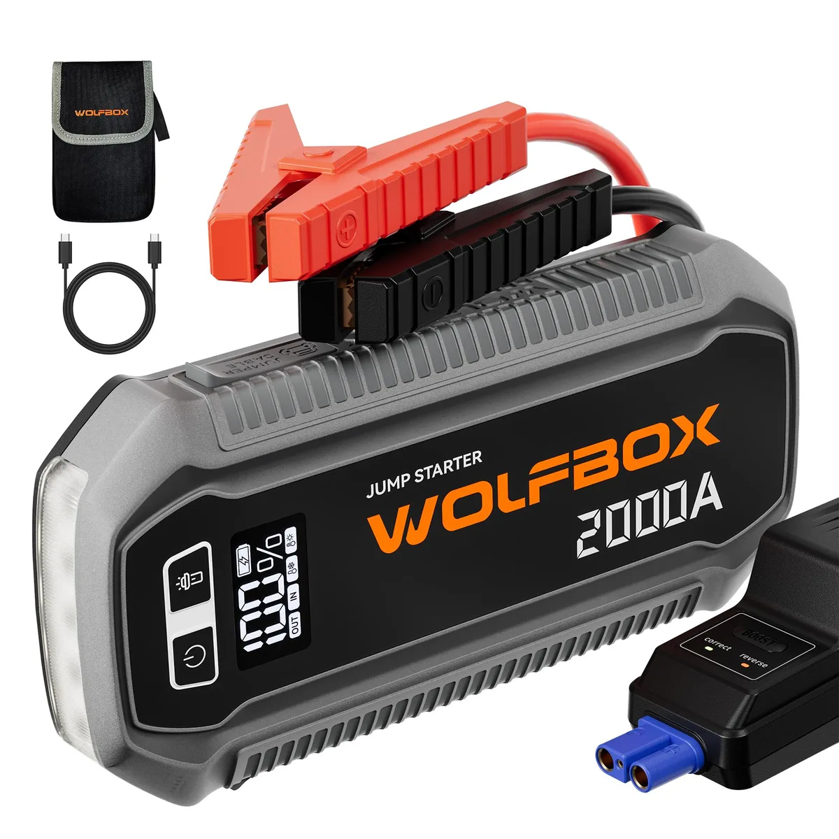 WOLFBOX WOLFBOX 2000A Jump Starter 12000mAh 12V — product photo