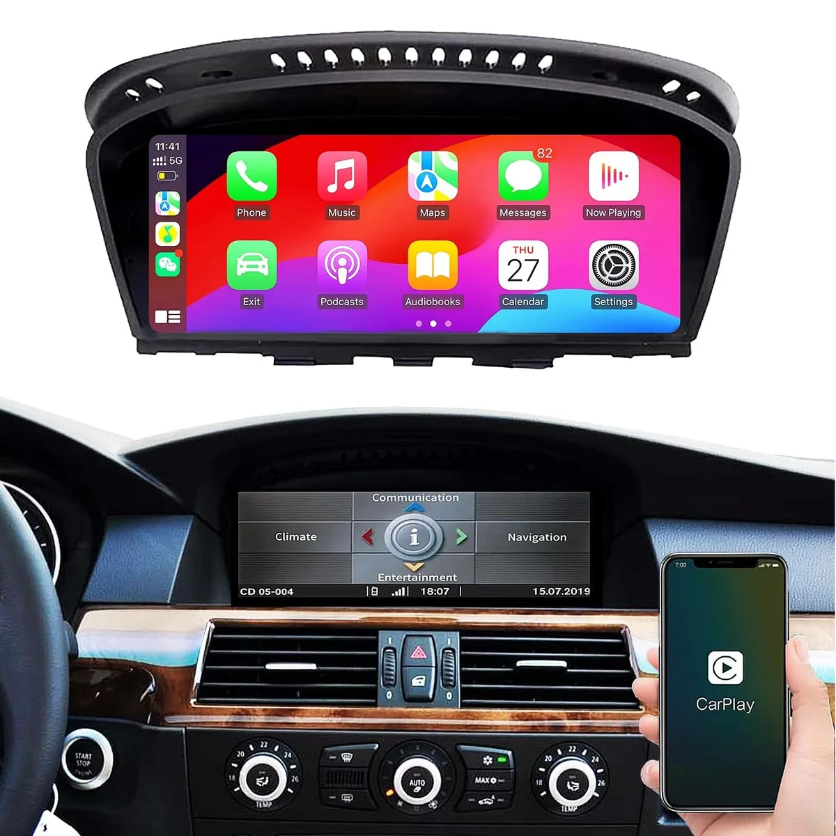 8.8 inch touchscreen display for BMW dashboard integration