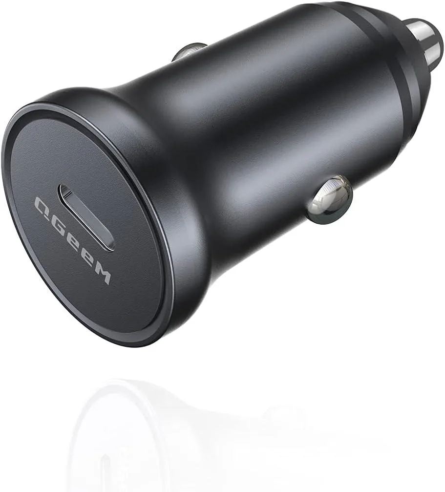QGeeM QGeeM 30W USB-C PD Car Charger Black — product photo