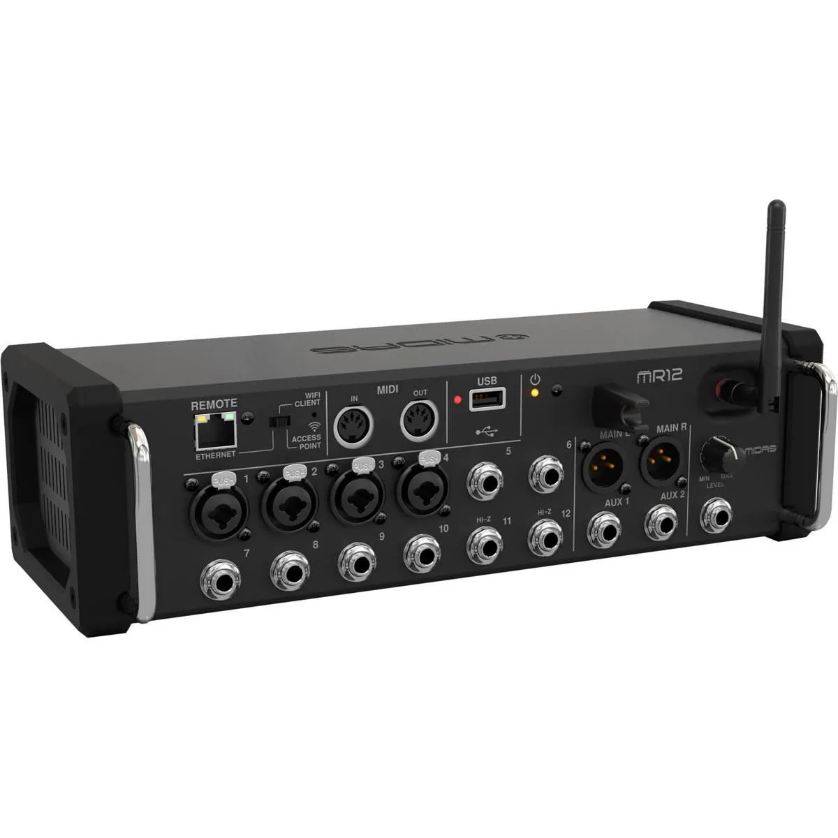 Midas Midas MR12 12-Input Digital Mixer with Wi-Fi and USB Recorder — product photo