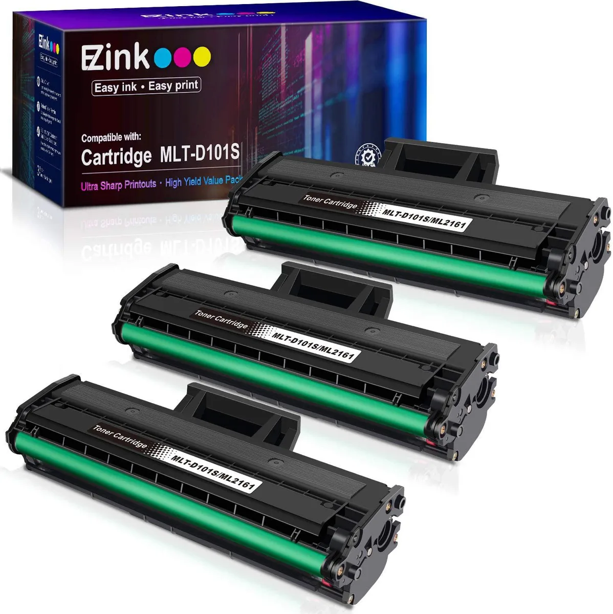 E-Z Ink E-Z Ink MLT-D101S Toner Cartridge 3 Pack 1500 Pages — product photo