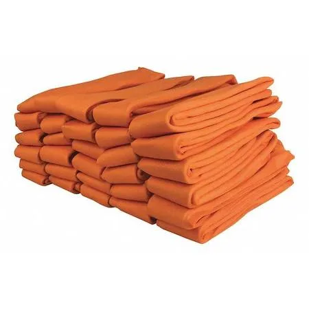 Orange polymer flood dam 4 ft long 2.5 in wide pack of 30