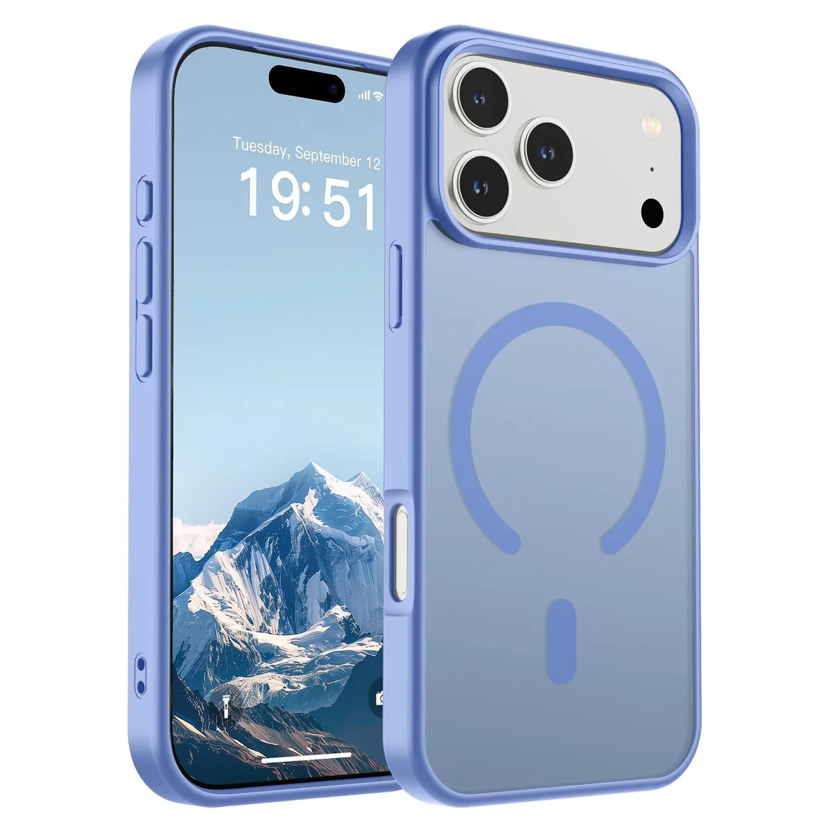 KEHIPI KEHIPI Magnetic Case for iPhone 17 Pro Max Blue Purple — product photo