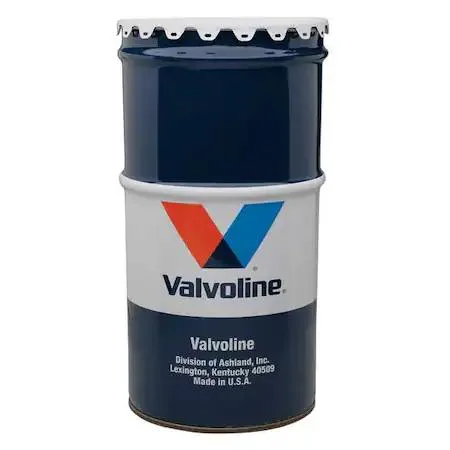 Blue drum labelled Valvoline VV70110 multipurpose grease 120 lb