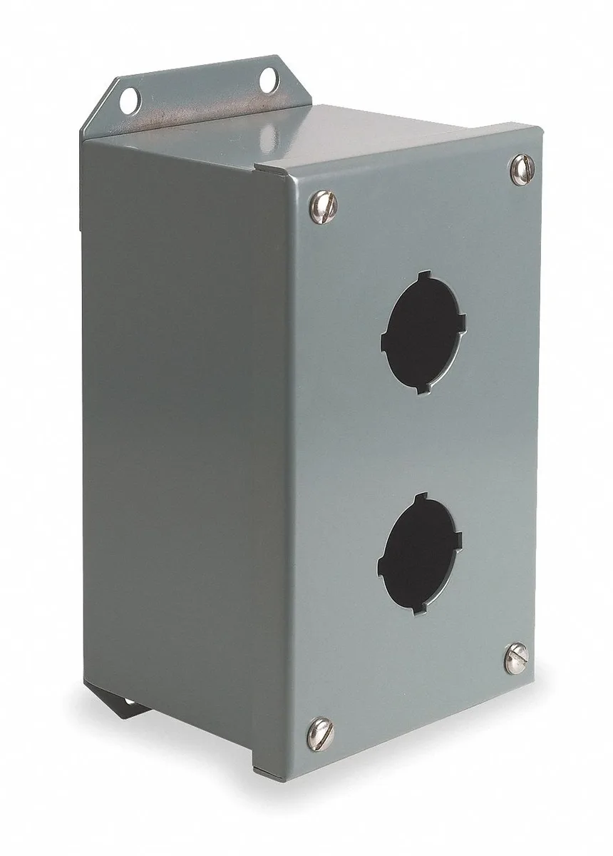 Schneider Electric Schneider Electric 9001KYAF2 30 mm 2-Hole Steel Enclosure — product photo