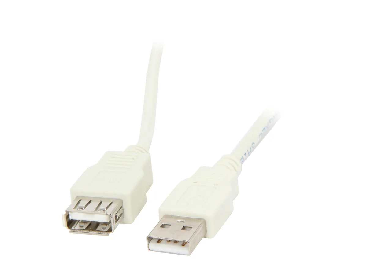 Kaybles Kaybles USB-MF-6FT USB 2.0 A Male to A Female Beige 480Mbps — product photo