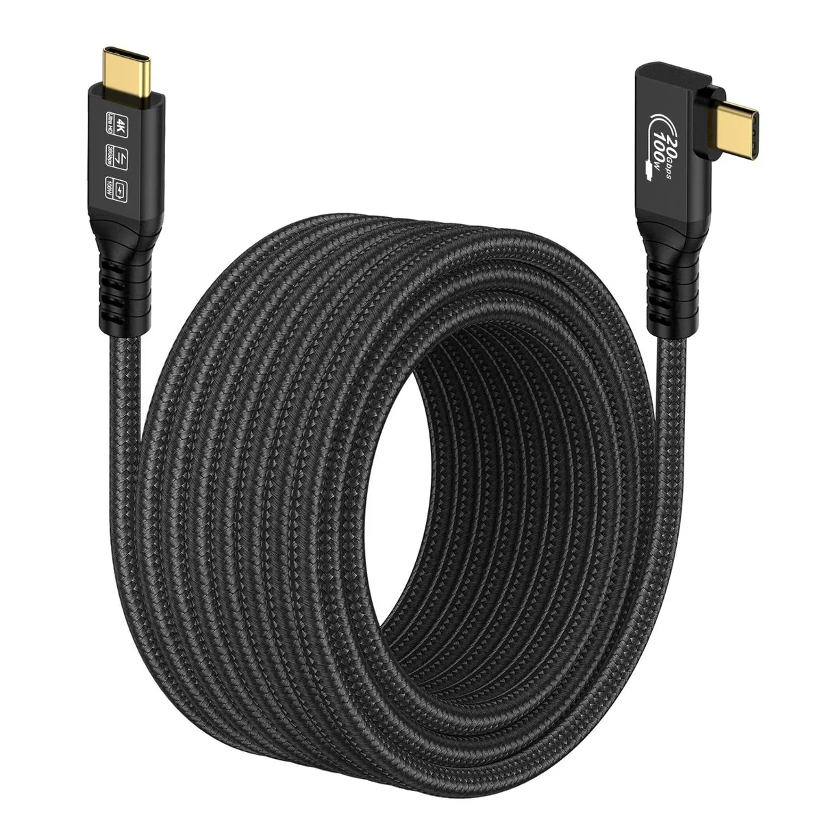 BUCIER BUCIER USB C 3.2 Gen 2 240W 20Gbps 4K 16.5FT Curved Cable — product photo