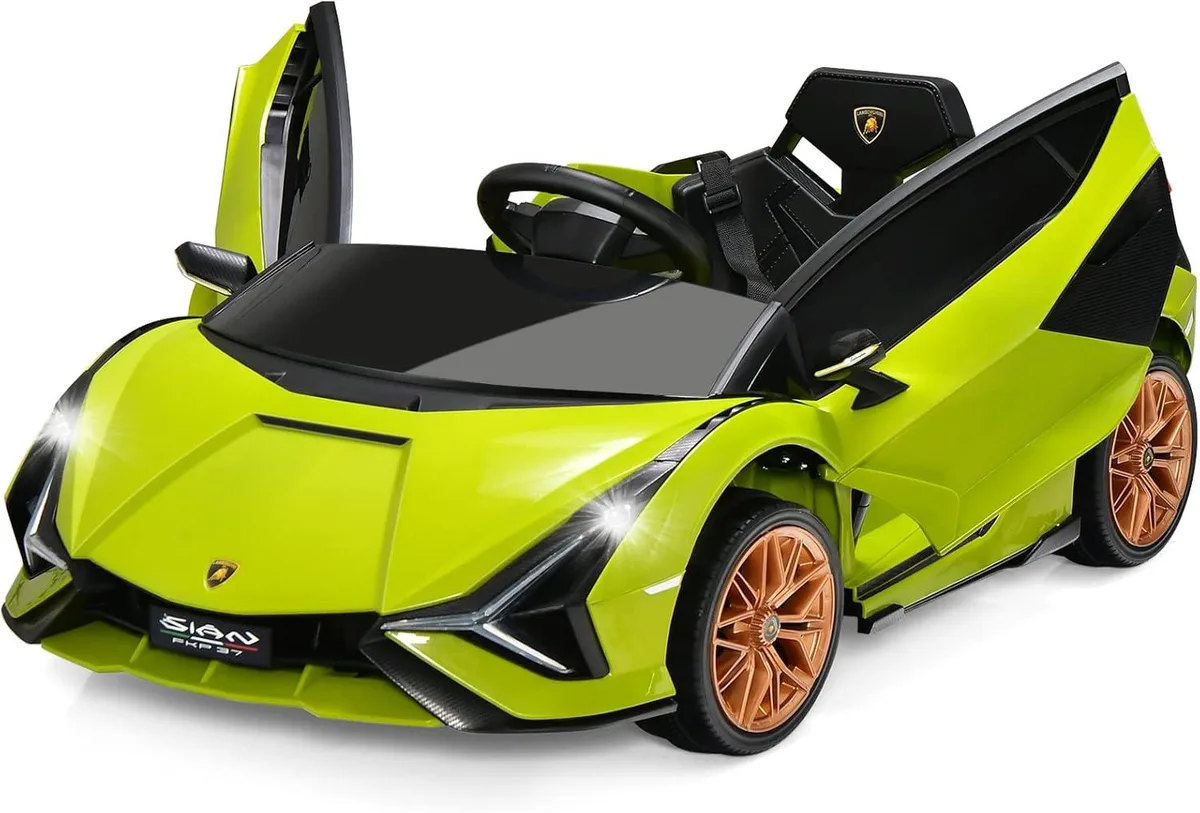 usbroway usbroway Lamborghini Sian 12V Ride-On Car Green — product photo