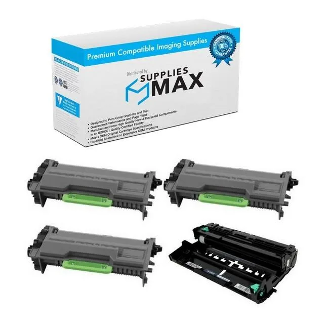 SuppliesMax SuppliesMax DR-820/3-TN-880VB drum and toner combo pack — product photo