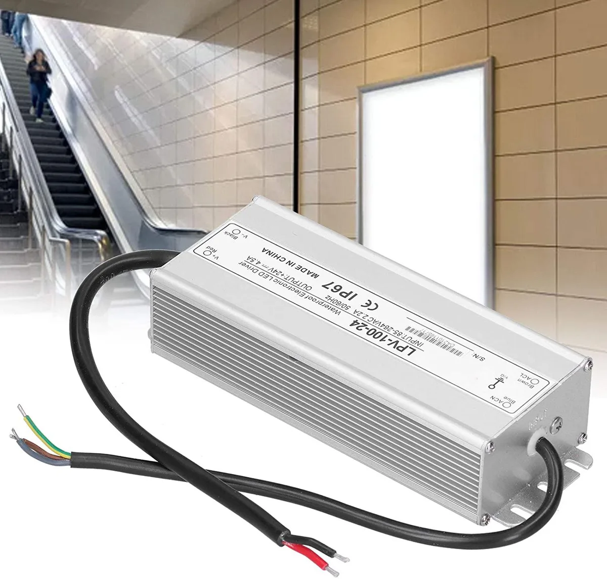 myVolts myVolts LPV-100-24 100W 24V IP67 power supply — product photo
