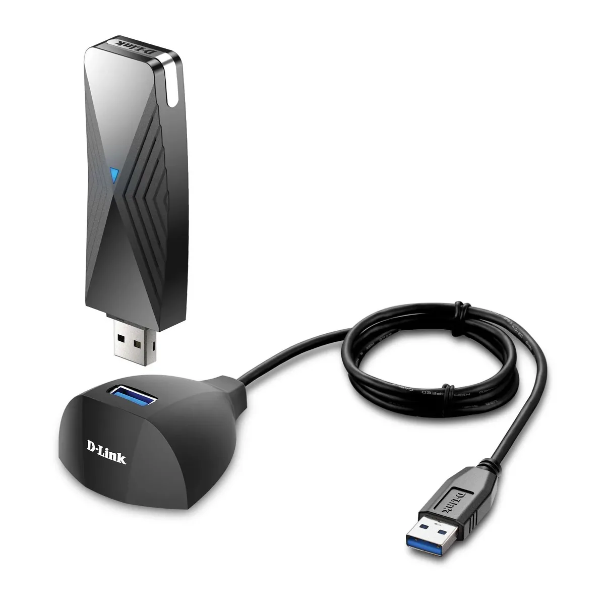 D-Link D-Link DWA-X1850-B1 Wi-Fi 6 AX1800 USB 3.0 Adapter with Cradle — product photo