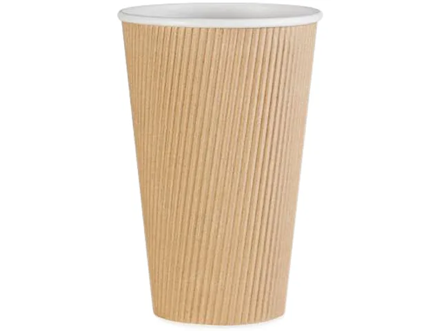 Genuine Joe Genuine Joe 11257CT Ripple Hot Cups 16 fl oz 500 count — תמונת המוצר