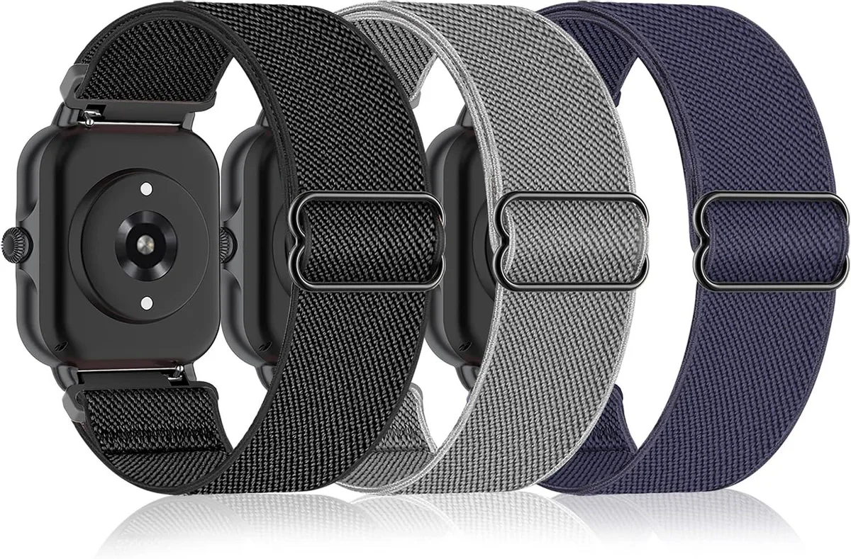 ETEIZU ETEIZU 3 Pack Stretchy Nylon Watchband 22mm — product photo