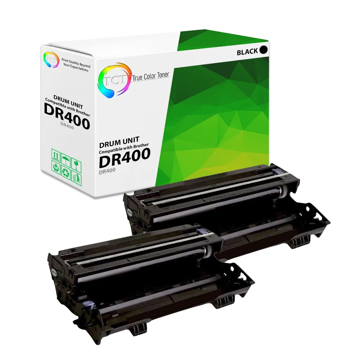 True Color Toner True Color Toner DR-400 Drum Unit 2 Pack Black 20000 Pages — product photo