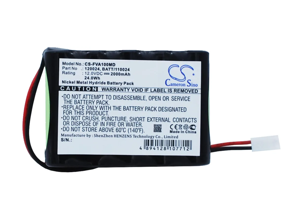Cameron &amp; Co Cameron &amp; Co DS-CS-FVA100MD 12.0V 2000mAh Ni-MH Battery — product photo