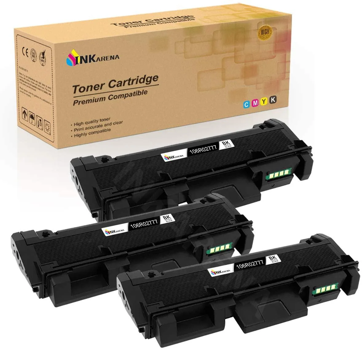 NuoTo NuoTo 106R02777 Black Toner Cartridge 3 Pack 3000 Pages — product photo