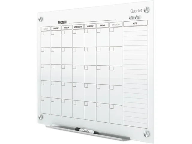 Quartet Quartet GC4836F Magnetic Glass Calendar Board 48 x 36 — product photo
